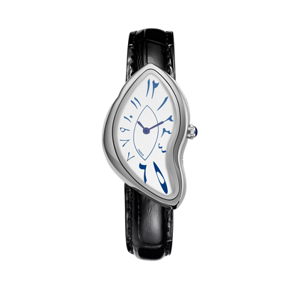 LAYALI Silver – Men’s Silver Steel Arabic Dial Premium Watch