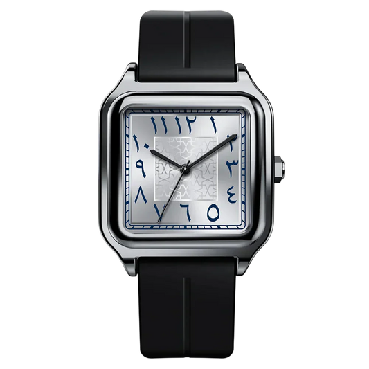LUMARQ Men's 42mm Steel Watch, Calligraphy Edition - view 5