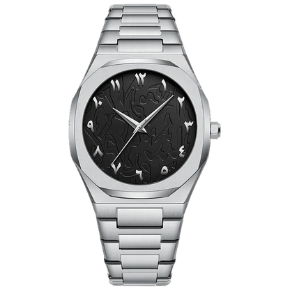 LEGOSS ANWARIQ Men's Arabic Calligraphy Dial Watch, Octagonal