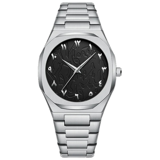 LEGOSS ANWARIQ Men's Arabic Calligraphy Dial Watch, Octagonal