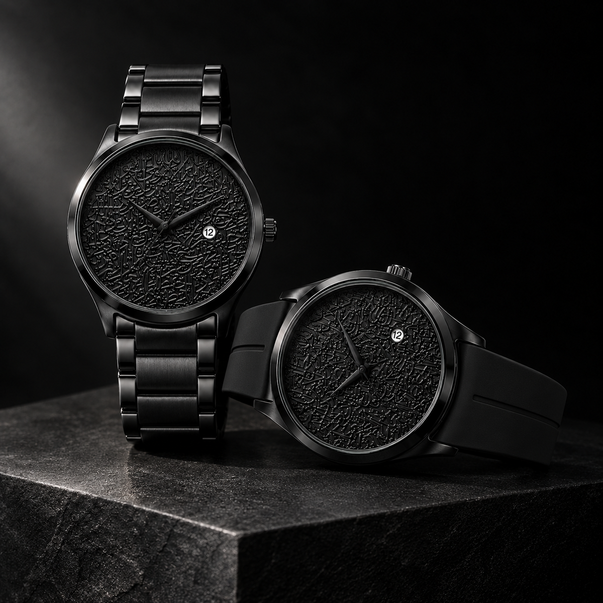 ILQARIX Metal BOGO - steel bracelet and silicone strap pair
