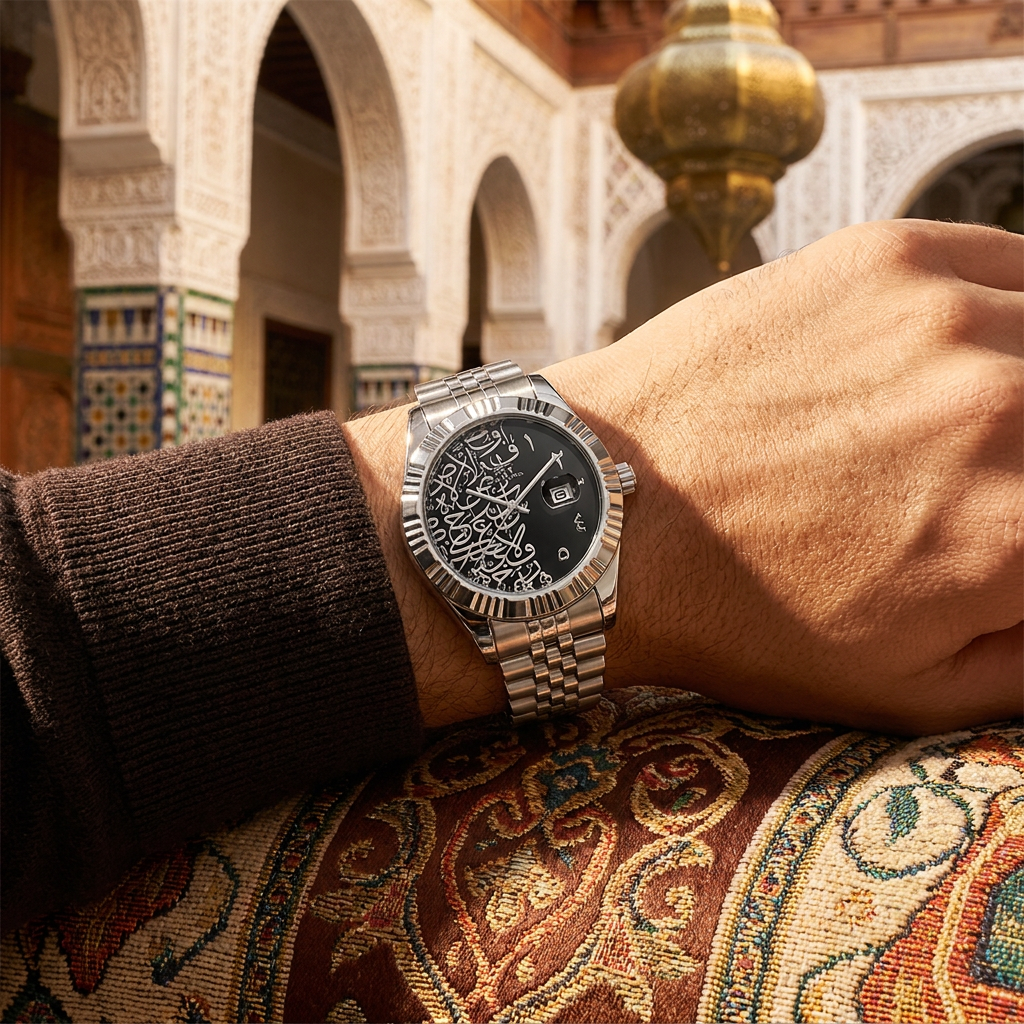 LEGOSS NAQSHAN Arabic calligraphy watch