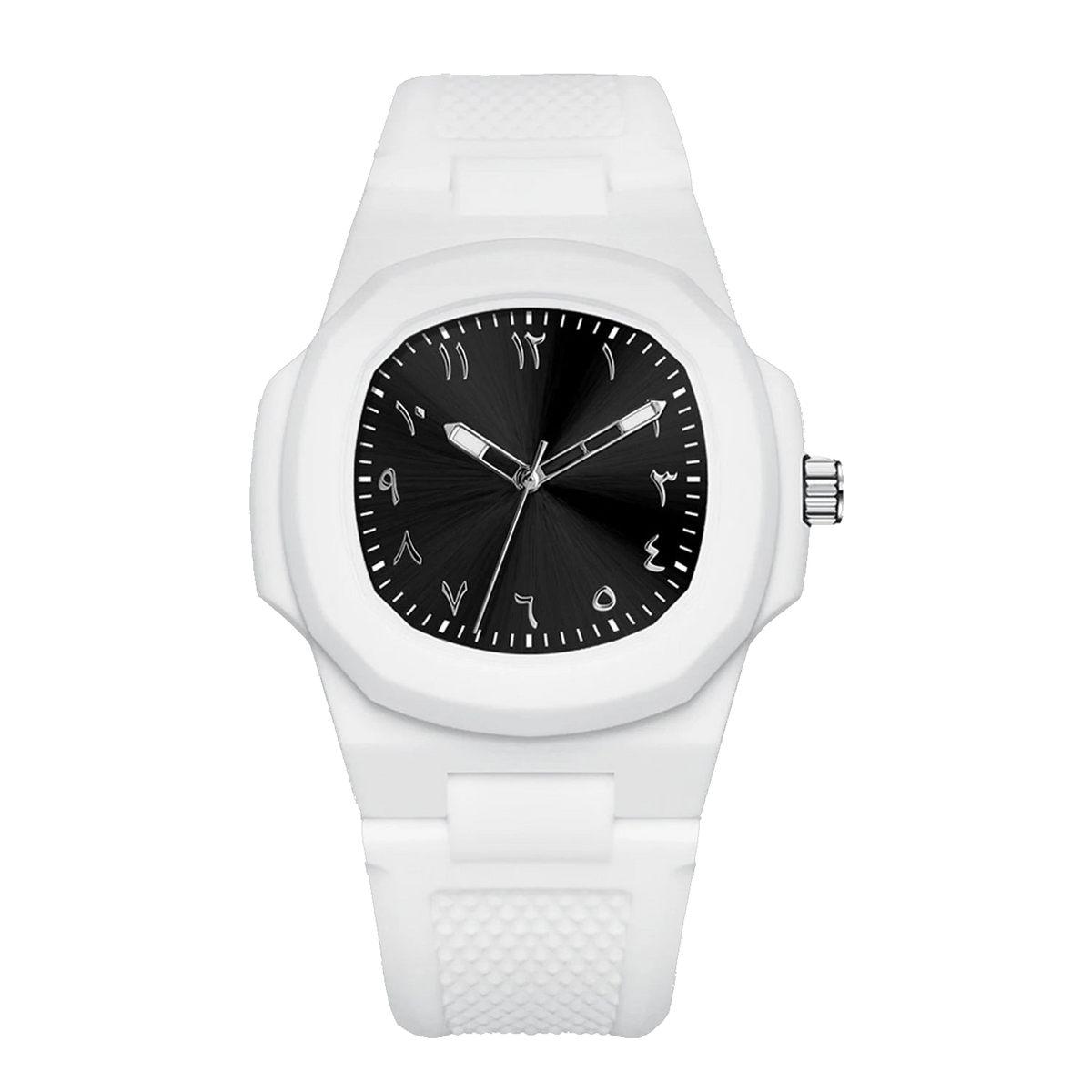 AMARIQ Square Arabic Numeral Watch, Matte Black - view 7