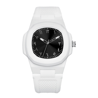 AMARIQ Square Arabic Numeral Watch, Matte Black - view 7