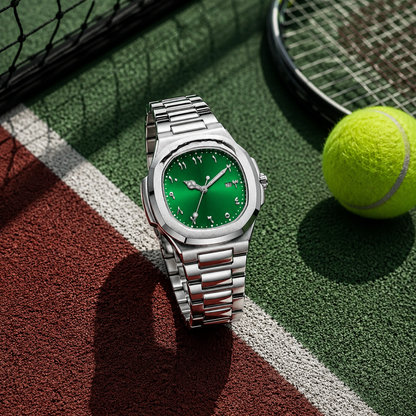 AZRYON Men's Watch, Silver Green, Blue & Black - view 13