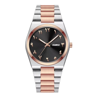 Rose Gold & Steel Black