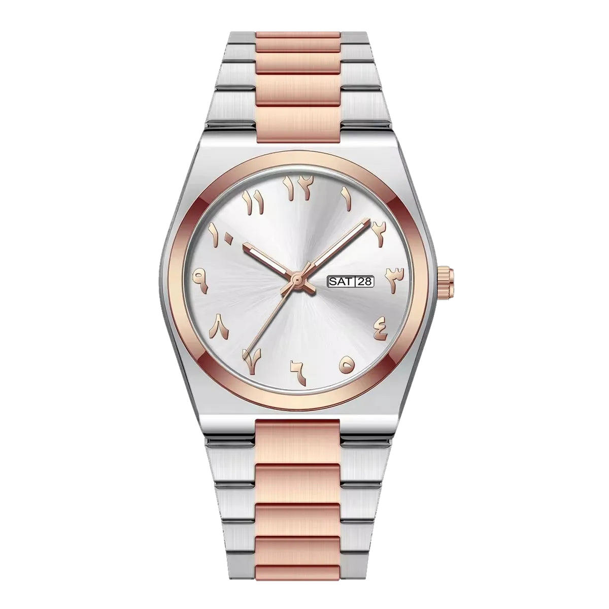 TAQVIN Men's 40mm Arabic Numeral Watch, Steel Bracelet - view 12