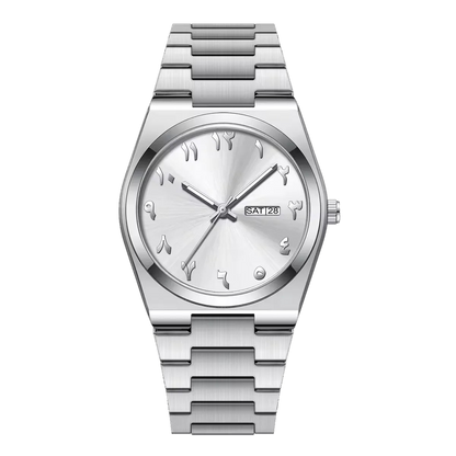 TAQVIN Men's 40mm Arabic Numeral Watch, Steel Bracelet - view 7