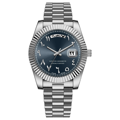 YAWMIQ blue dial - front
