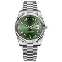 Silver / Green Dial