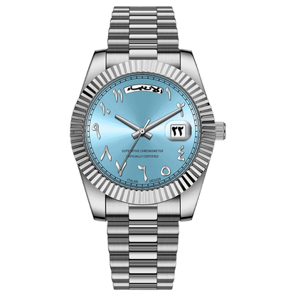 YAWMIQ light blue dial - front